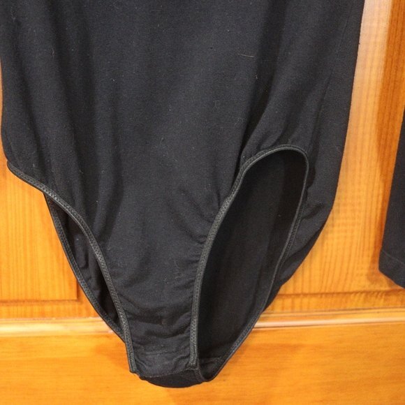 Victoria’s Secret Vintage 90s Black Bodysuit Gold Label Lace V-Neck Medium - Picture 14 of 15